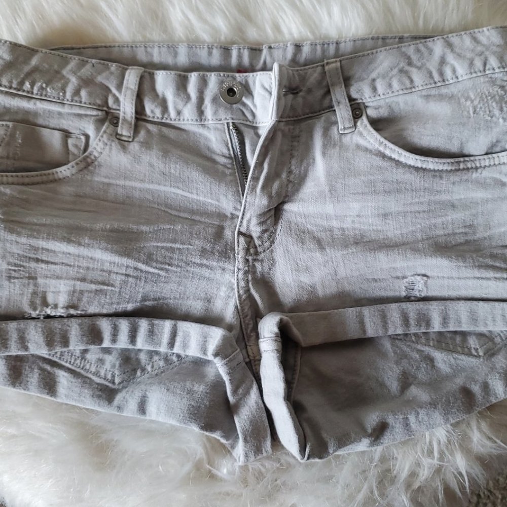 Light Grey Women's Jean Shorts